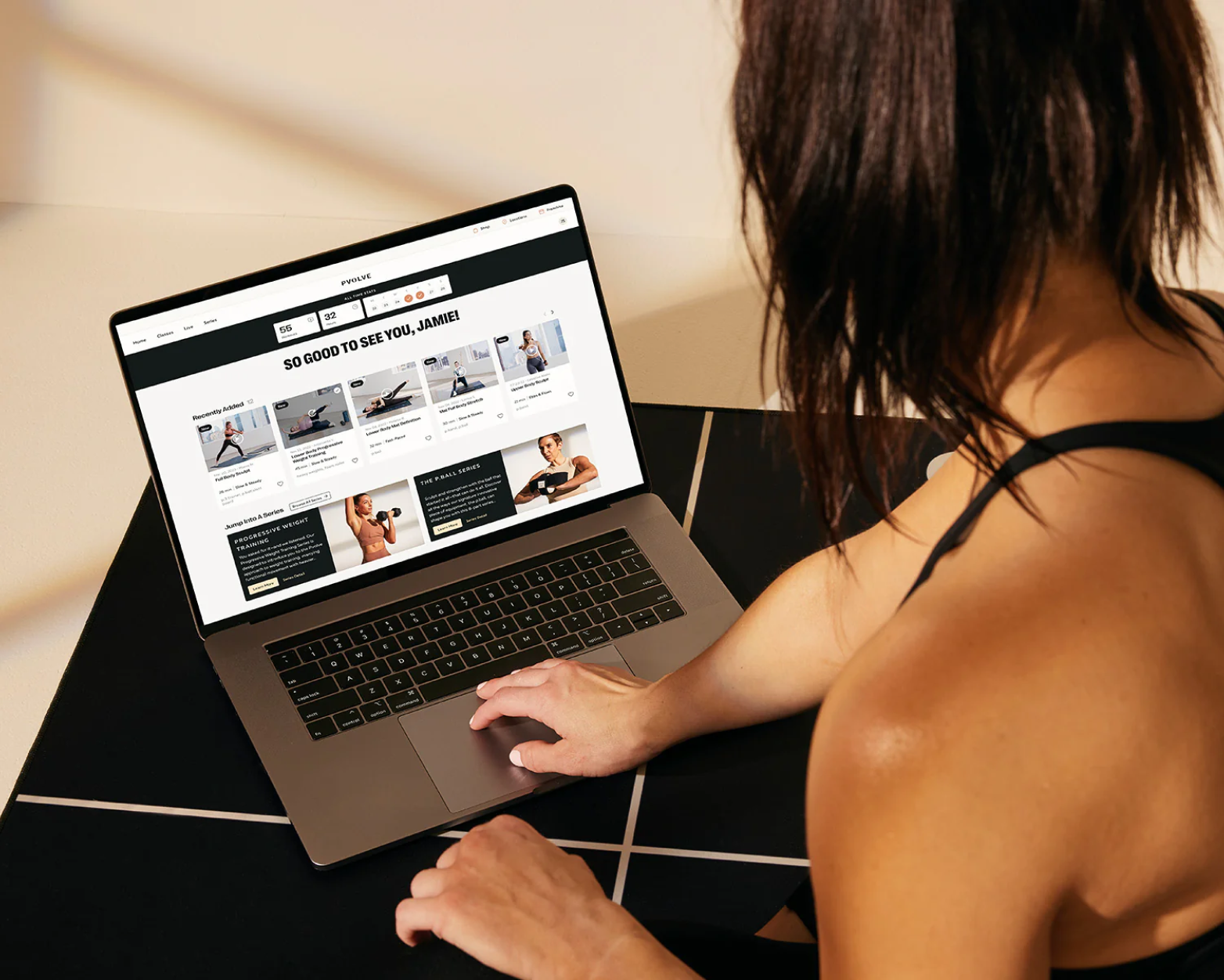 pvolve-app-opened-on-laptop