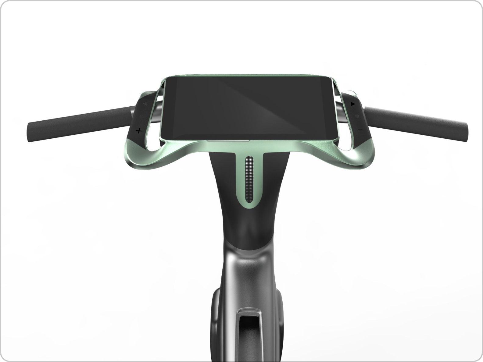 bicycle-with-tablet-front-view